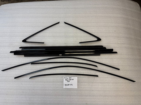 18 AUDI RS3 A3 S3 OEM BLACK OPTIC DOOR WINDOW TRIM 10 PCS 15-20