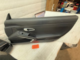 19 PORSCHE CAYMAN GTS 982 718 981 BLACK COMPLETE LEFT RIGHT DOOR PANEL PANELS