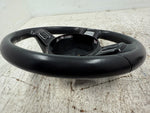 12-19 VW BEETLE OEM BLACK LEATHER FLAT BOTTOM MULTI FUNCTION STEERING WHEEL