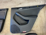 13-16 VOLKSWAGEN JETTA HYBRID MK6 OEM BLACK LEATHER FRONT REAR SEATS DOOR PANELS