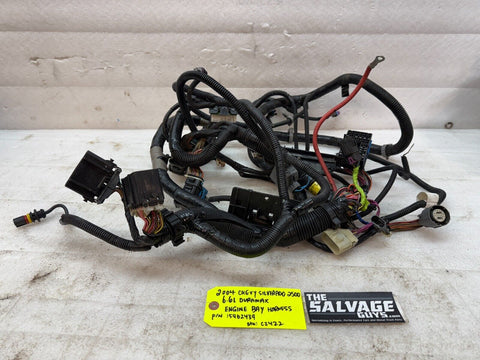 04 Chevrolet GMC 2500 DURAMAX 6.6 LLY DIESEL ENGINE WIRING LOOM HARNESS 15462439