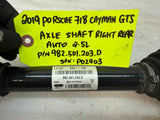 17 18 19 PORSCHE CAYMAN BOXSTER GTS 982 718 OEM REAR CV AXLE SHAFT 982501203D