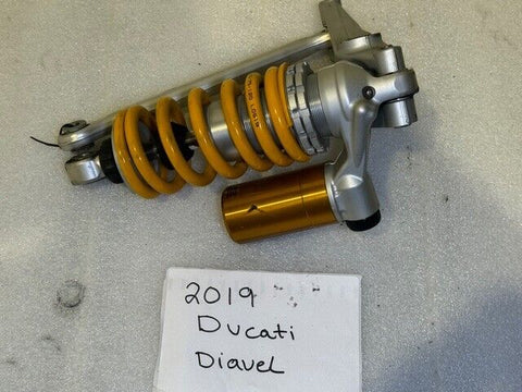 2019 DUCATI DIAVEL 1260S OEM REAR OHLINS SHOCK COIL OVER W/ LINKAGE 19-22