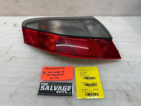 01-05 PORSCHE 996 TURBO 996TT C4S OEM LEFT REAR TAILLIGHT ASSEMBLY 99663141700