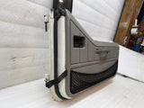 1987 JEEP WRANGLER YJ OEM WHITE LEFT RIGHT HALF DOORS W DOOR PANELS MIRROR 87-95