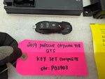 17-19 PORSCHE CAYMAN BOXSTER GTS 982 718 KEY IGNITION ECU DME IMMOBILIZER SET