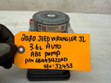 20 JEEP WRANGLER JL JT 3.6 ABS BRAKE PUMP MODULE 68443422AD 18-23