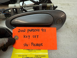 02 03 04 PORSCHE CARRERA 911 996 3.6 MATCHING KEY LOCK ECU ECM SET IMMOBILIZER