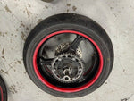 2007 HONDA CBR 600RR FRONT REAR WHEELS RIMS BRAKE ROTORS WHEEL 07-13