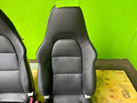 13 PORSCHE 991 C4S 911 OEM BLACK LEATHER 18 WAY SPORT SEATS *DAMAGE* 13-16