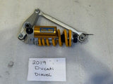 2019 DUCATI DIAVEL 1260S OEM REAR OHLINS SHOCK COIL OVER W/ LINKAGE 19-22