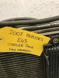 07 08 09 MERCEDES E63 W211 6.2L V8 AMG OEM RADIATOR RAD AC FANS COOLING ASSEMBLY
