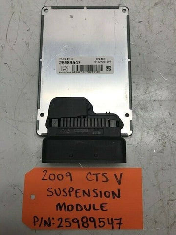 09 CADILLAC CTS-V OEM ELECTRONIC SUSPENSION CONTROL MODULE 25989547 08-15 24k