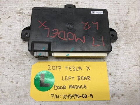 17 TESLA MODEL X 100D OEM LEFT REAR DOOR CONTROL MODULE 1045490-00-G 15-19