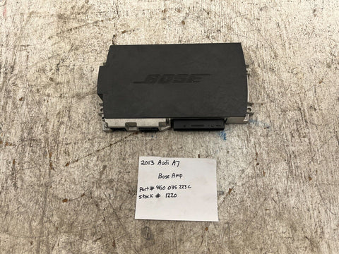 13 AUDI A7 S7 C7 OEM BOSE STEREO RADIO MAP AMPLIFIER 4G0035223C 12-17