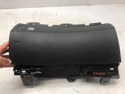 07 08 09 10 MERCEDES W216 CL600 CL550 CLS63 BLACK LEATHER GLOVEBOX ASSEMBLY