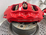 15 PORSCHE BOXSTER CAYMAN S 981 FRONT REAR BRAKE CALIPERS ROTORS PADS 29K 13-16
