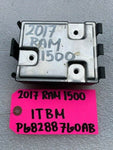 17 DODGE RAM SPORT 1500 TRAILER TOWING CONTROL MODULE CHASSIS ECM P68288760AB
