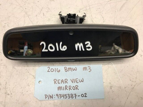 2016 BMW F80 F82 F83 M3 M4 OEM INTERIOR REARVIEW MIRROR W/ HOMELINK 15-19