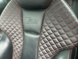 18 AUDI RS3 8V COMPLETE BLACK LEATHER W/ RED STITCH SEATS & PANELS 17-20 54K