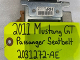 11 FORD MUSTANG 5.0 GT OEM BLACK RIGHT PASSENGER SIDE SEAT BELT 2031272-AE 10-14