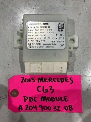 15 MERCEDES BENZ AMG C63 C350 C300 W204 OEM PDC PARK DISTANCE CONTROL MODULE