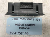 11 MASERATI GRAN TURISMO S M145 WINDSHIELD WIPER CONTROL MODULE 253903 08-13