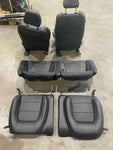 19 FORD MUSTANG GT 5.0 OEM FRONT REAR SEATS BLACK LEATHER *DAMAGED* 18-21