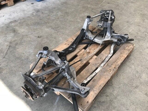 01-05 PORSCHE 996tt 996 TWIN TURBO REAR SUSPENSION KNUCKLE KNEE SPINDLE ARMS