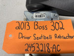 13 FORD MUSTANG 5.0 BOSS 302 BLACK LEFT DRIVERS SIDE SEATBELT 2453218-AC 10-14