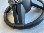 14 FORD MUSTANG 5.0 GT OEM BLACK LEATHER STEERING WHEEL WITH CONTROLS 10-14