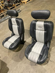 03 FORD F150 HARLEY FRONT REAR BLACK GREY LEATHER SEATS ANNIVERSARY 98K