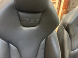 14 AUDI RS5 B8 COUPE FRONT REAR BLACK LEATHER SEATS DOOR PANELS 13 15 16