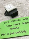 13 FERRARI 458 ITALIA STEERING TURN RATE CONTROL MODULE 0265005616 10-15