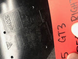 15 PORSCHE 991 GT3 RIGHT REAR BLACK LEATHER INTERIOR SIDE PANEL RED STITCH 13-19